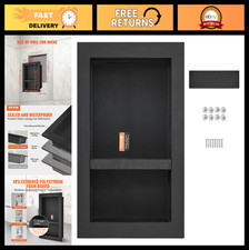 VEVOR Shower Niche Ready for Tile 16" x 24", Double Shelf Organizer, Square Corn
