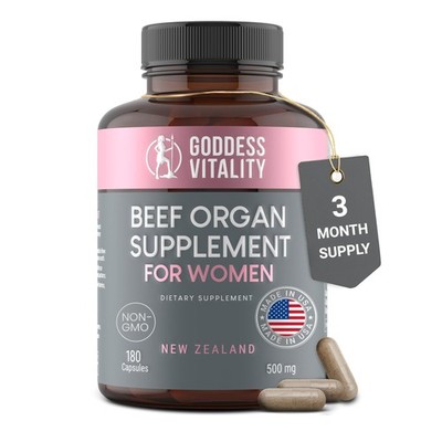 Beef Organ Female Complex - 180 Count (Pack of 1), 