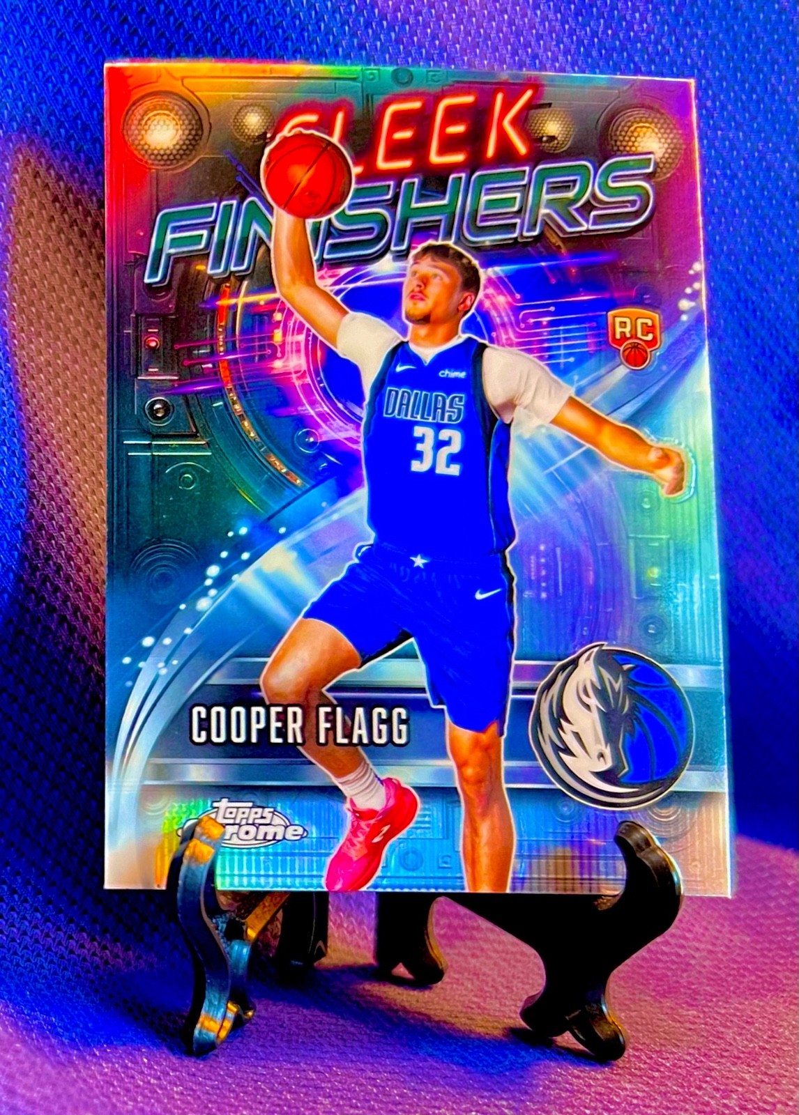 2025-26 Topps Chrome SLEEK FINISHERS REFRACTOR Cooper Flagg Rookie #SF-12 DALLAS
