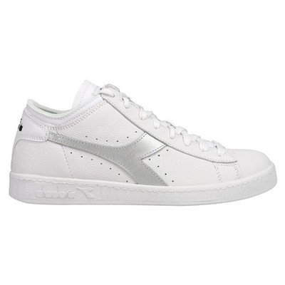 NEW Diadora Game Row Cut Metal Leather Lace Up | White | 10M Men | $110.00 AUC