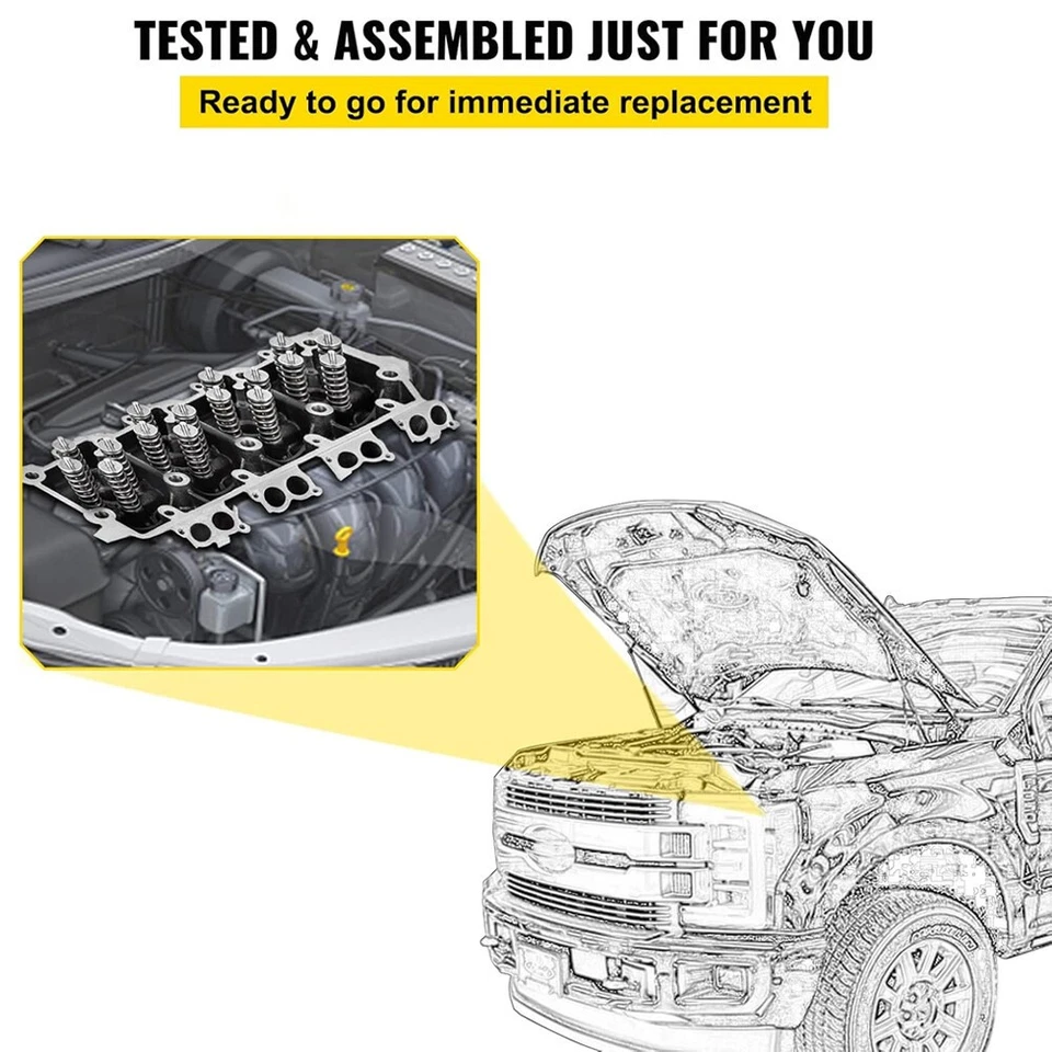 2PCS Cylinder Heads Powerstroke 6.4L Fit for 2008-2010 Ford F250 F350 F450 F550 - Image 3 of 4