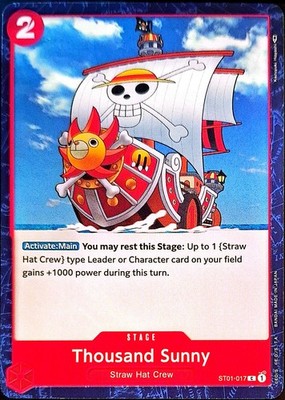 One Piece TCG - Einzelkarte - ST01-017 Thousand Sunny C/EN/NM