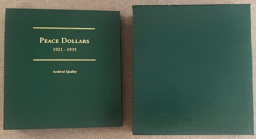 LITTLETON Coin Collector's Album Archival Quality Peace Dollars 1921 -1935 MINT