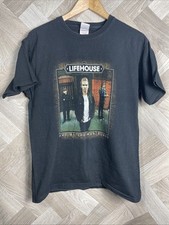 Lifehouse Out Of The Wasteland Tour 2015 Black T-Shirt Large Retro Rock Alt