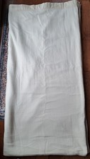 Ivory 80 Cotton Washable Flannel Blanket Full Queen 92x90 Soft Bedding Solid