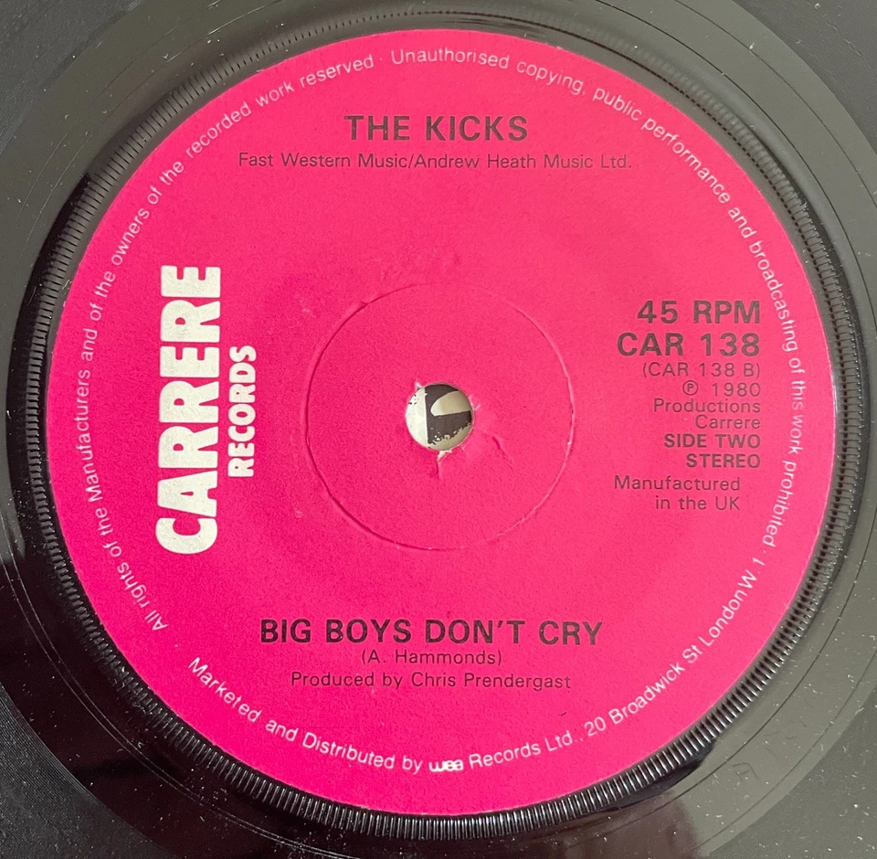 The Kicks - Get Off The Telephone (power pop) Carrere Records CAR138 Pic Sleeve - Image 4 of 4