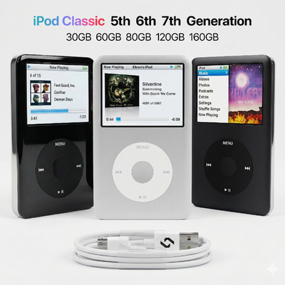 iPod Classic 5th 6th 7th Generation 30GB 60GB 80GB 120GB 160GB All