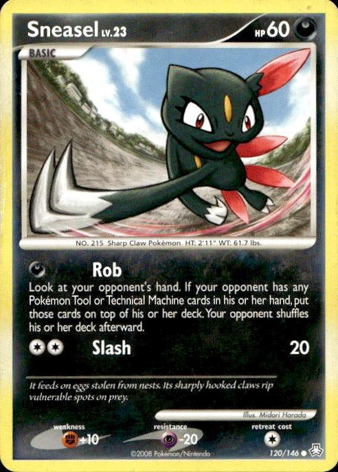 Nintendo Pokemon Legends Awakened Sneasel #120/146 Common