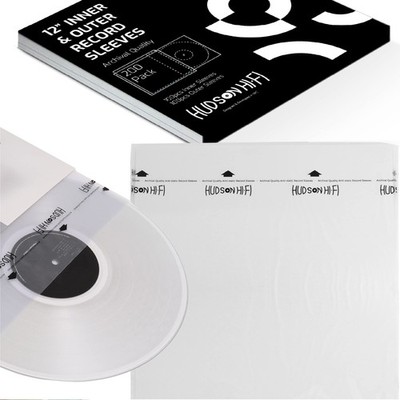 100x Inner & 100x Outer Protective Sleeves for Vinyl & Records Cover Art - Bl...