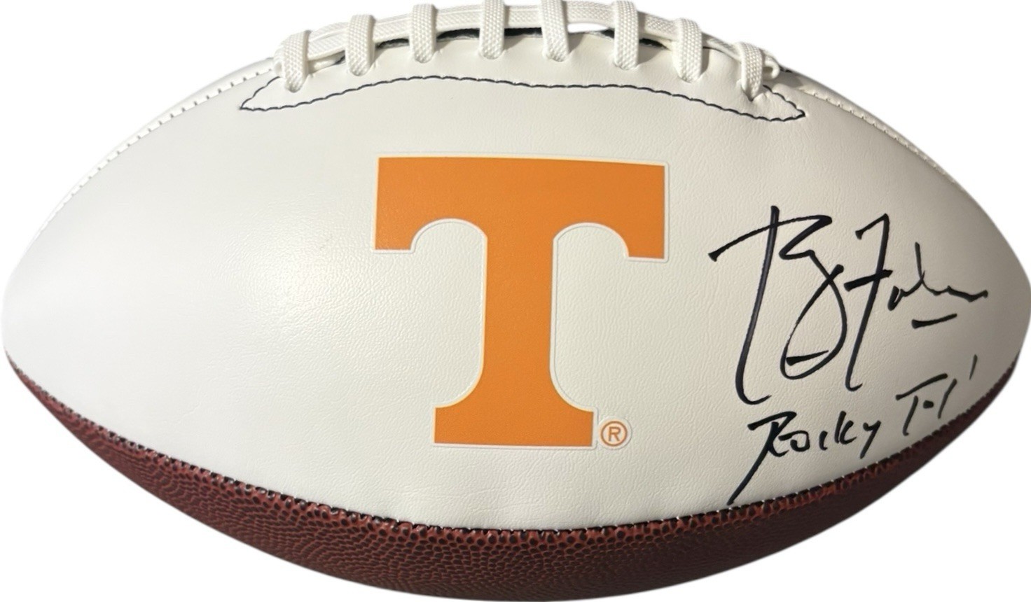 Phillip Fulmer Autographed Signed Tennessee Volunteers Logo Football TN Beckett Certified 