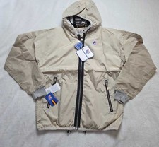 Giacca antipioggia con cappuccio nuova S K-Way Le Vrai Claude Remix 2 con fodera mimetica giacca a vento