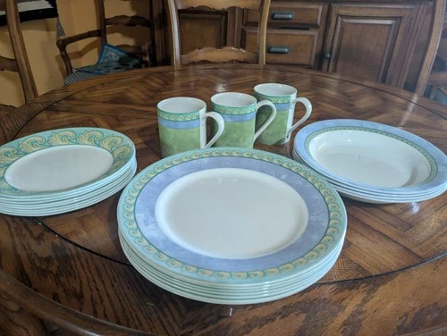 22 Piece Vintage Corning Corelle Palazzo Set mugs,  plates, bowls
