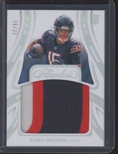 2024 Flawless Football Rome Odunze BEARS #FRP-ROE Rookie Jumbo Patch /25