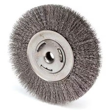 Weiler Crimped Wire Wheel Wire Brush, Arbor, 7" 93491 Weiler 93491 012382066550