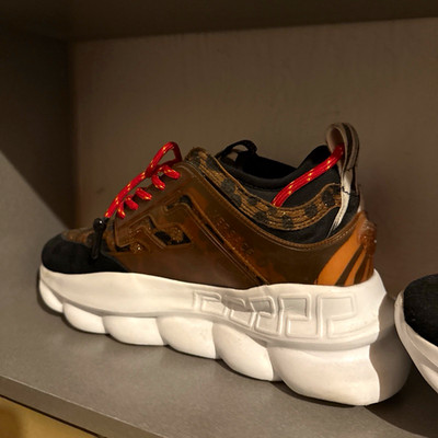 Versace Chain Reaction Herren Sneaker EU 43 Low Top Animal Print Atmungsaktiv