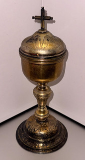 ANTIQUE CATHOLIC CHURCH ALTAR BAROQUE CIBORIUM