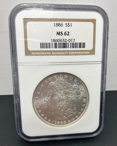 1886-P Morgan Dollar NGC MS 62