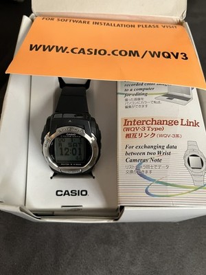 REDUCED ** Casio Vintage Wrist Camera Watch Silicone Band w/infrared WQV-3-1BNDL