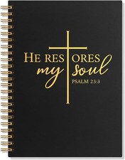 Spiral Notebook, Funny 160 Pages Ruled Hardcover Scripture Notebook, Christian.