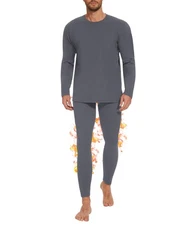 Thermal Underwear for Men Long Johns Set - Fleece Lined Base Layer for Cold W...
