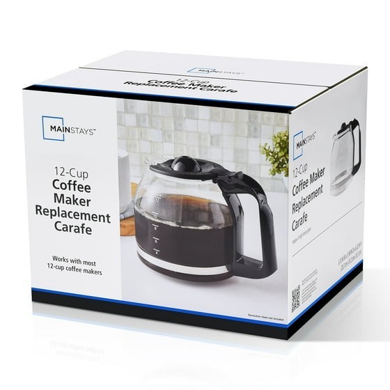 Mainstays 12 Cup Glass Replacement Carafe