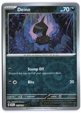Deino 117/191 - SV08: Surging Sparks Reverse Holo NM Pokemon TCG