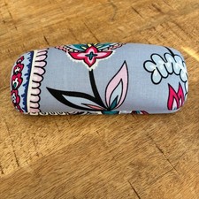 Vera Bradley Floral Paisley Hard Shell Eyeglass Case Blue Pink Protective Cover
