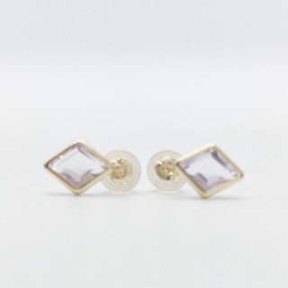 Jewelry Pierced Earring Amethyst Gold 2342894
