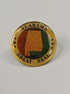 Alabama Travel Souvenir Lapel Pin Great Seal