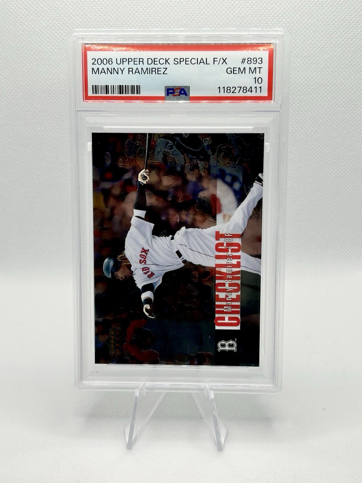 2006 Upper Deck Special F/X - Checklist Manny Ramirez #893 POP 1 🔥