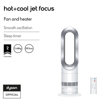 Dyson AM09 Hot+Cool™ Jet Focus fan heater (White/Silver) | eBay