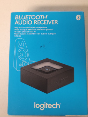 Logitech Bluetooth Audio Receiver Play Music Wirelessly To Any Speakers - New