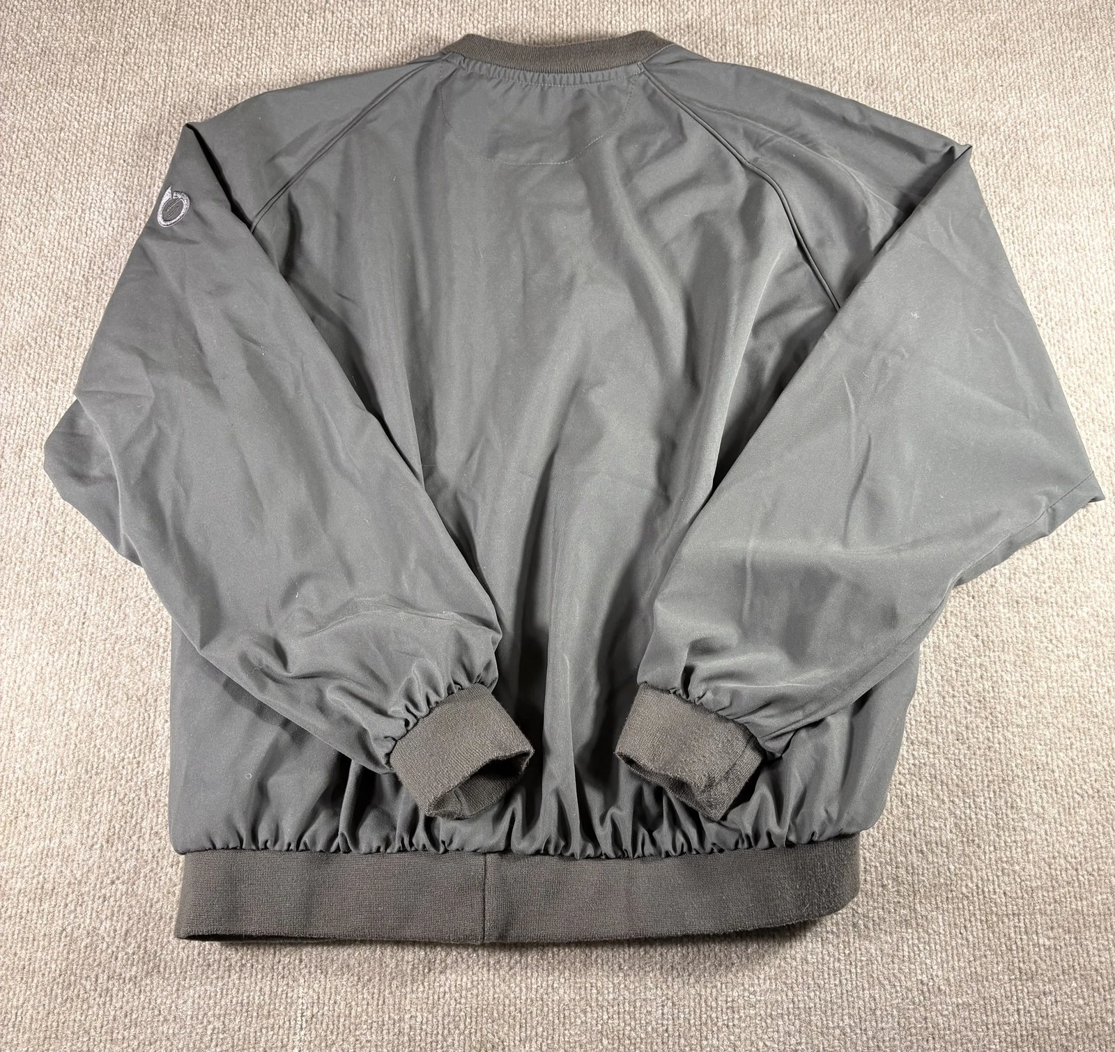Sunderland Of Scotland Pullover Mens Large Gray Windbreaker Golf Jacket USA Poly image 10