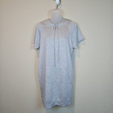 Brigitte Brianna Hooded Sweatshirt Dress S Lightweight Athleisure Comfy Casual