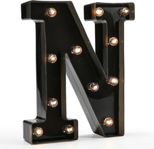 Light up Black Alphabet Marquee Letters Sign LED Marquee Number Lights Sign for