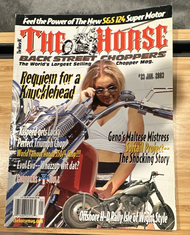 The Horse Back Street Choppers Motorcycle Magazine Issue 101 June 2003