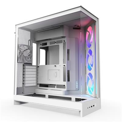 Nzxt H9 Flow Rgb Mid Tower Gehäuse weiß E-Atx/Atx/M-Atx/M-Itx