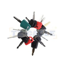 14pc Heavy Equipment Key Set Construction Ignition Keys For CAT Volvo