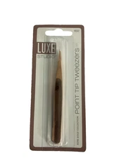 LUXE STUDIO ROSE GOLD COLLECTION STAINLESS STEEL POINT TOP TWEEZER