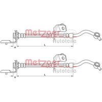 2X Metzger BremsschlÄUche Vorne Links Rechts Passend FÜR Hyundai IX35 Kia