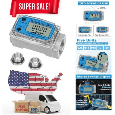 High Accuracy Digital Flow Meter for Water & Fuels - 1% Precision Guarantee