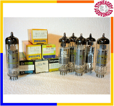 Bóng đèn ECL86/6GW8 Telefunken - Lô gô đáy bóng - Âm Thanh Cổ