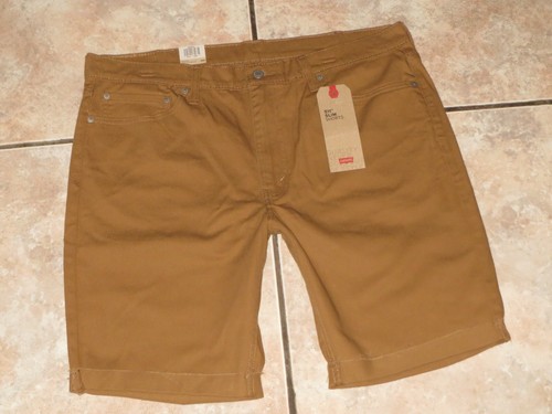 Levi's 511 Slim Fit Cut-Off Jean Shorts Caraway Brown NWT Size 40 Stretch - Picture 4 of 7