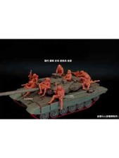 3D Printed 1/72 Modern Russian Tankman Sitting 8-Person Group Model NEW