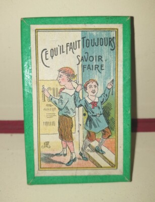 Jeu Ancien De Patience 'Couvrir Les Couleurs' - Jeu D'adresse Français En Carton