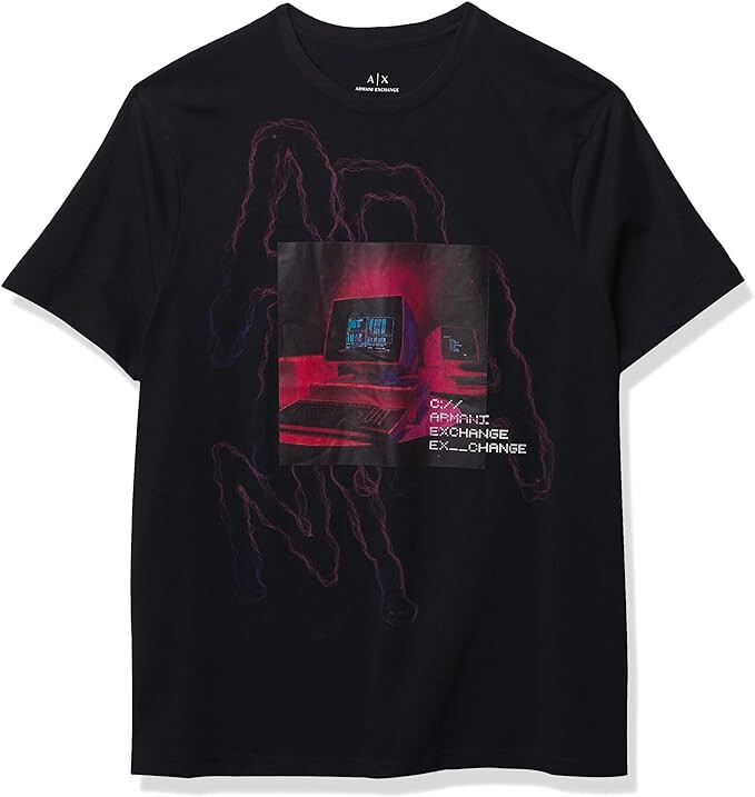 (取寄) アルマーニエクスチェンジ メンズ AX グラフィック T-シャツ Armani Exchange men Ax Graphic T-shirt Deep Navy A | X Armani Exchange Men's Graphic T-Shirt, Navy [S] | eBay