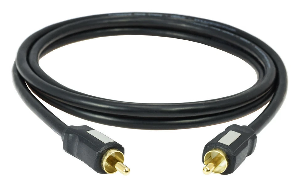 Câble Subwoofer RCA Mono Noir AV-Recepteur à Amplificateur Actif, 0,7m-10m - Photo 1/1