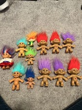 Vintage Ace Novelty/RUSS/BK Lot of 12 Treasure Trolls Gem/Jewel Belly