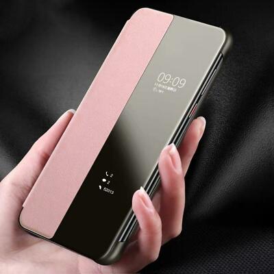 Handy Hülle für Huawei P40 Lite E Smart View Flip Cover Tasche Schutzhülle Etui
