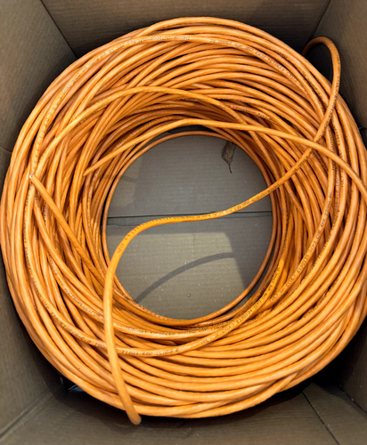 SCP High Quality Outdoor rated CAT6-UTP Part used reel More than 100m Orange - Afbeelding 4 van 7